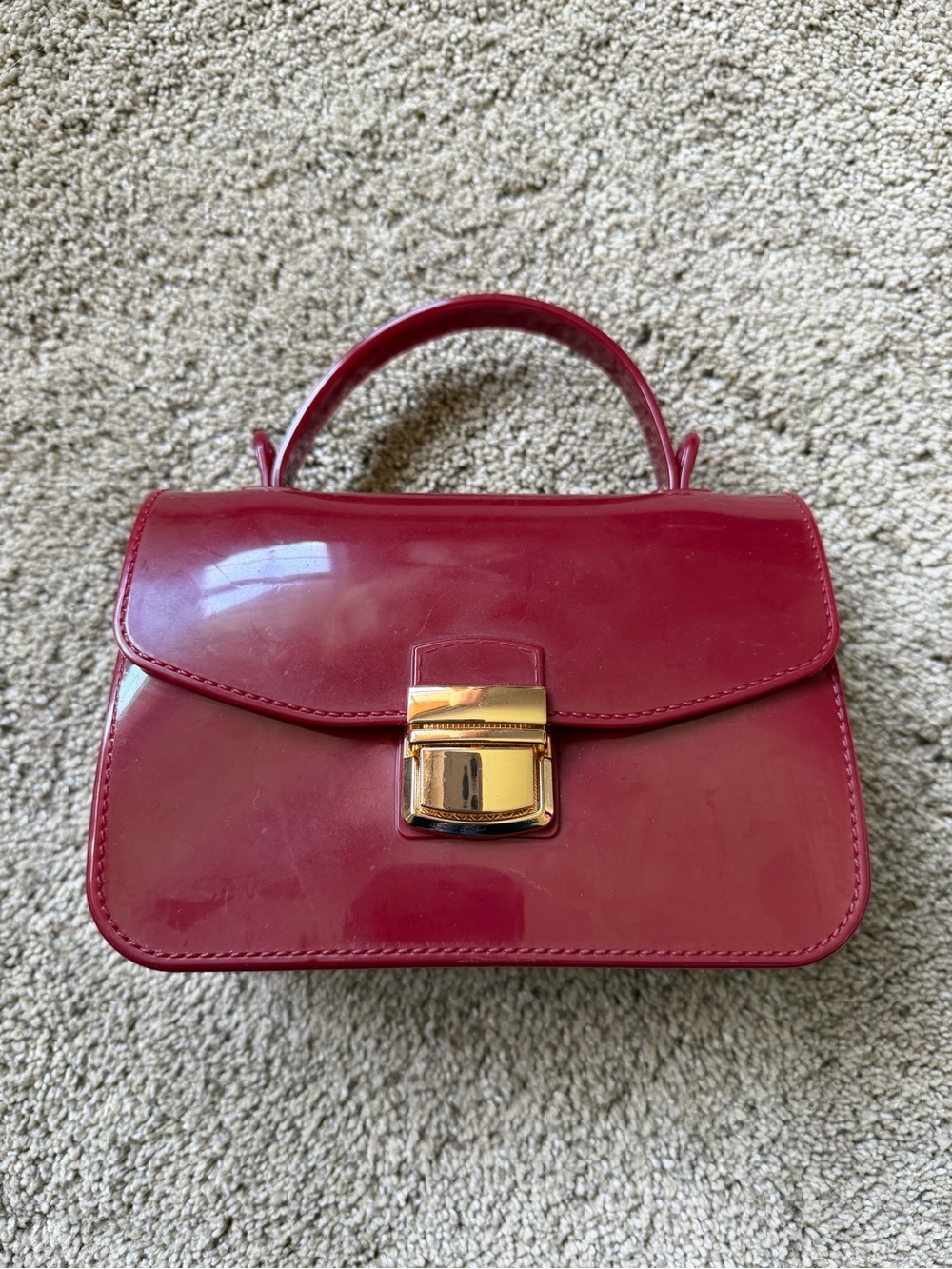 Burgundy mini bag